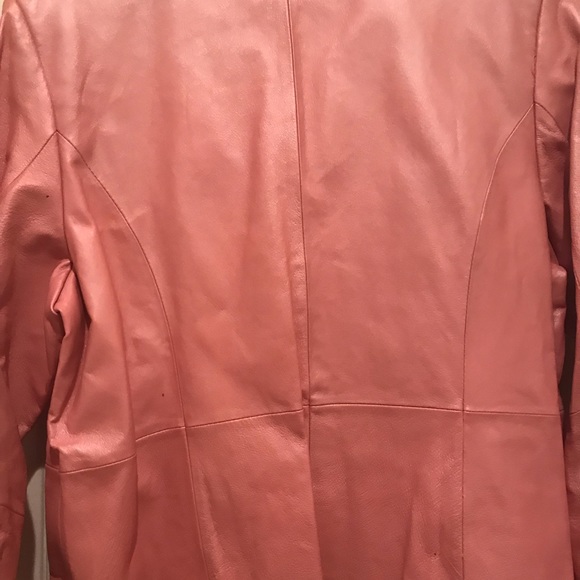 Genuine Leather jacket pink color - Picture 5 of 6